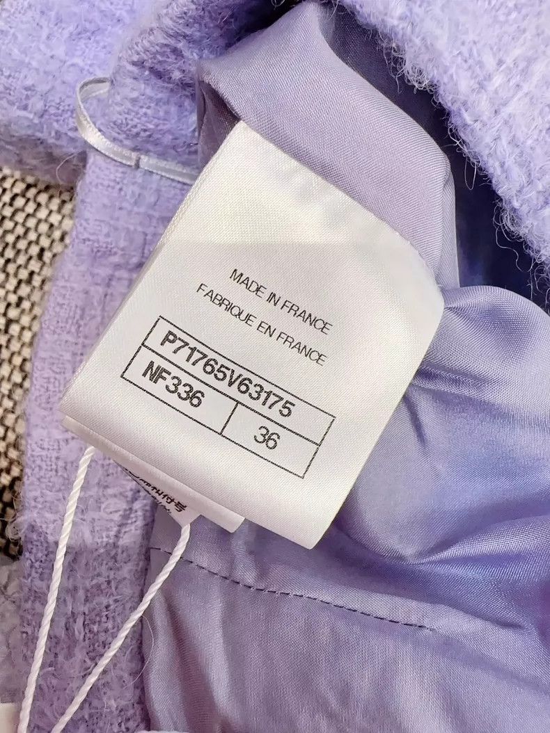 Chanel Chanel Purple Skirt with Tags, Size 36 Size 36" / US 14 / IT 50 - 6 Thumbnail