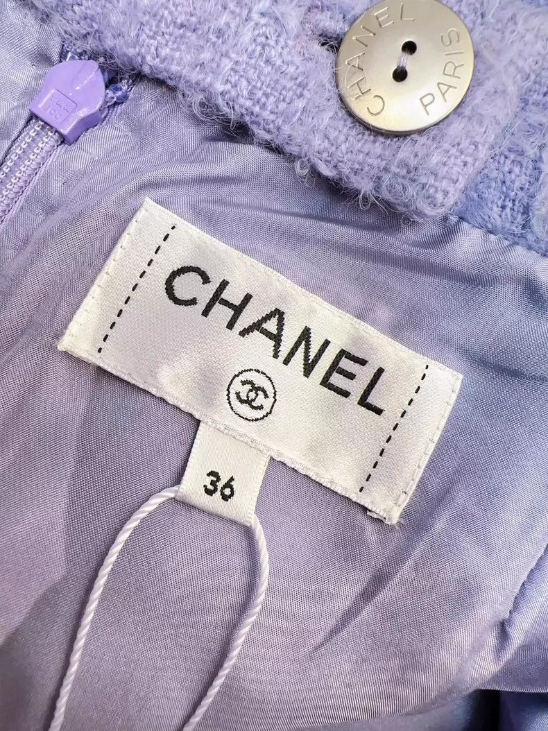 Chanel Chanel Purple Skirt with Tags, Size 36 Size 36" / US 14 / IT 50 - 5 Thumbnail