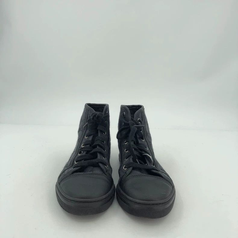 Gucci Gucci Monogram Black High-Top Casual Shoes Size US 5 / IT 35 - 3 Thumbnail