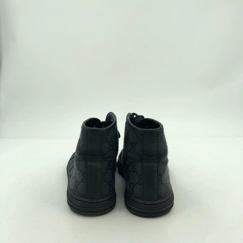 Gucci Gucci Monogram Black High-Top Casual Shoes Size US 5 / IT 35 - 4 Thumbnail