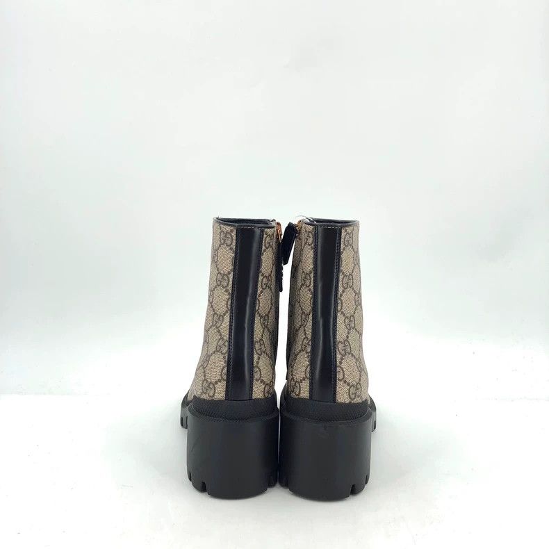Gucci Gucci Brown Logo Casual Short Martin Boots Size US 4 / IT 34 - 4 Thumbnail
