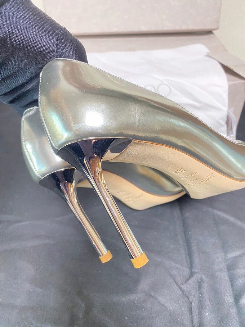 Jimmy Choo Jimmy Choo Silver High Heels Size 36.5 Size US 6 / IT 36 - 2 Thumbnail