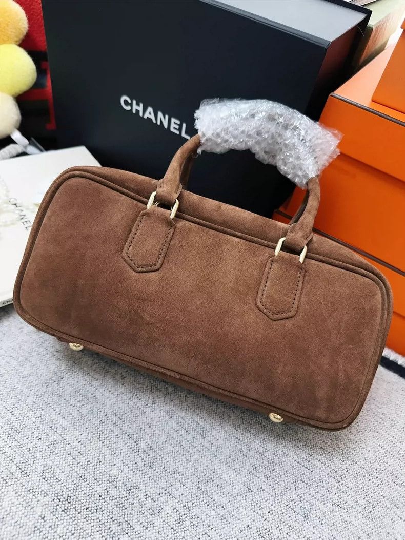 Miu Miu MiuMiu Arcadie Brown Suede Bowling Bag Size ONE SIZE - 2 Thumbnail