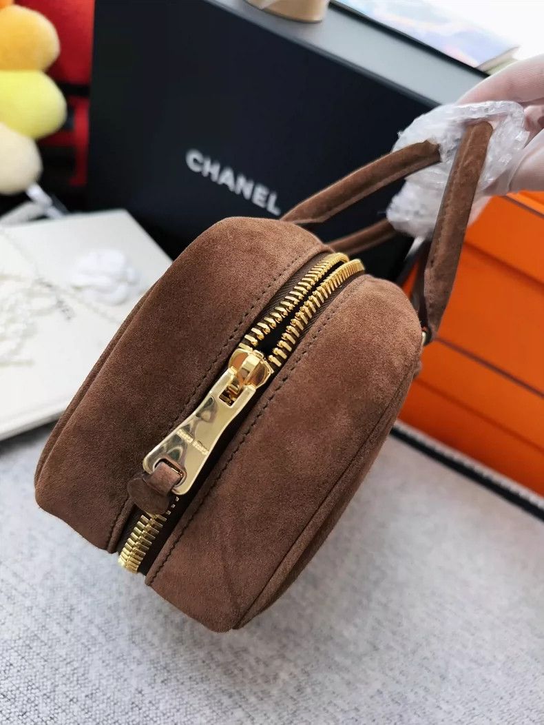 Miu Miu MiuMiu Arcadie Brown Suede Bowling Bag Size ONE SIZE - 5 Thumbnail