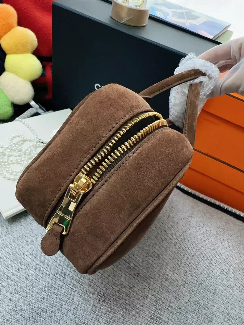 Miu Miu MiuMiu Arcadie Brown Suede Bowling Bag Size ONE SIZE - 4 Thumbnail