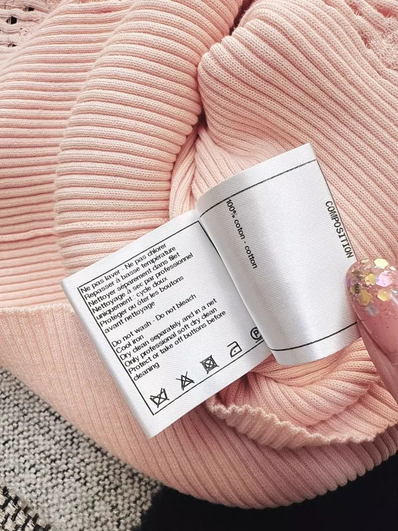 Chanel Chanel Pink Knit Short Sleeve Top Size S / US 4 / IT 40 - 6 Thumbnail