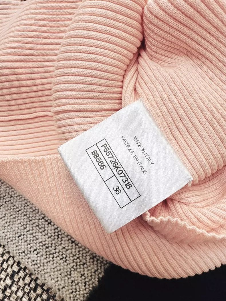 Chanel Chanel Pink Knit Short Sleeve Top Size S / US 4 / IT 40 - 5 Thumbnail