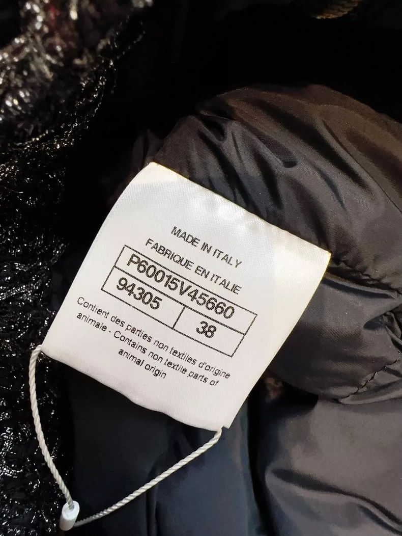 Chanel Chanel Black Long Padded Coat with Collar Size M / US 6-8 / IT 42-44 - 7 Thumbnail
