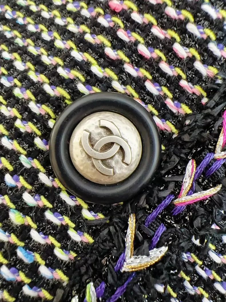 Chanel Chanel Classic Tweed Jacket with Colorful Details Size S / US 4 / IT 40 - 3 Thumbnail