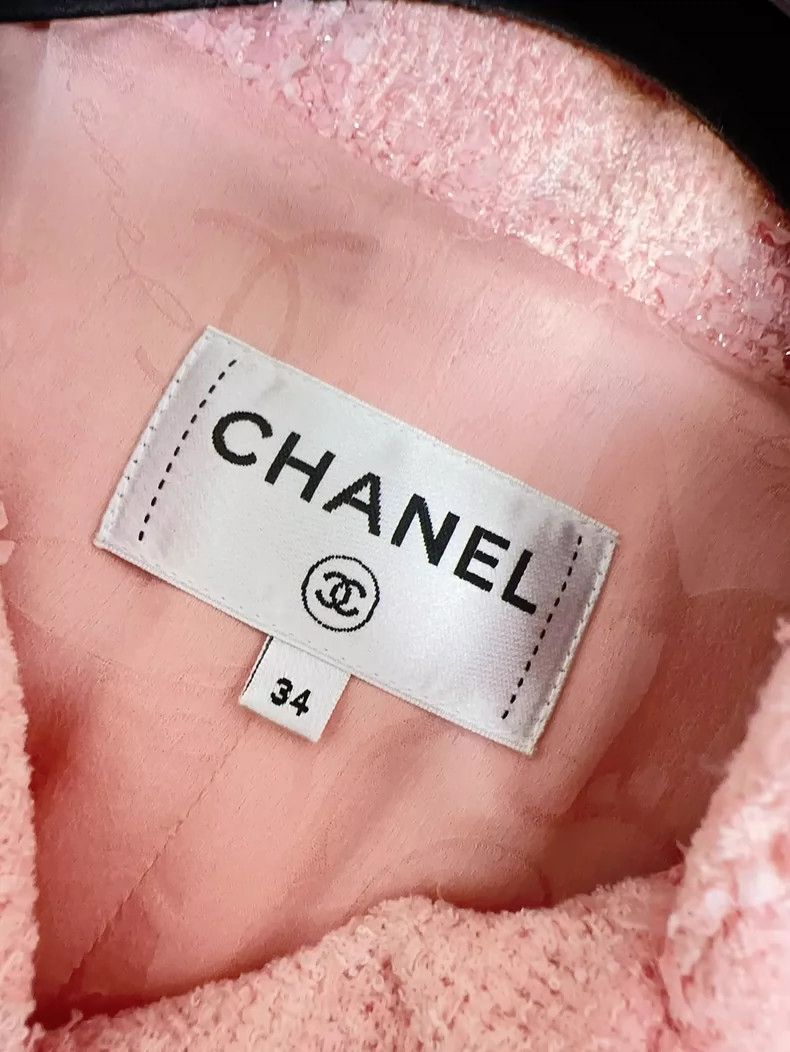 Chanel Chanel Pink Sleeveless Tweed Dress and Coat Size XS / US 0-2 / IT 36-38 - 5 Thumbnail