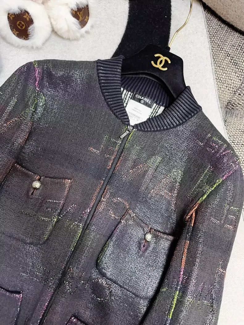 Chanel Chanel Colorful Knit Baseball Jacket Size S / US 4 / IT 40 - 8 Thumbnail