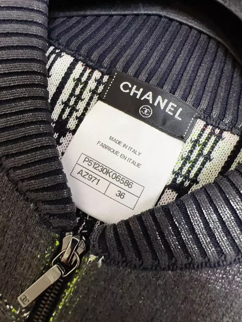 Chanel Chanel Colorful Knit Baseball Jacket Size S / US 4 / IT 40 - 6 Thumbnail