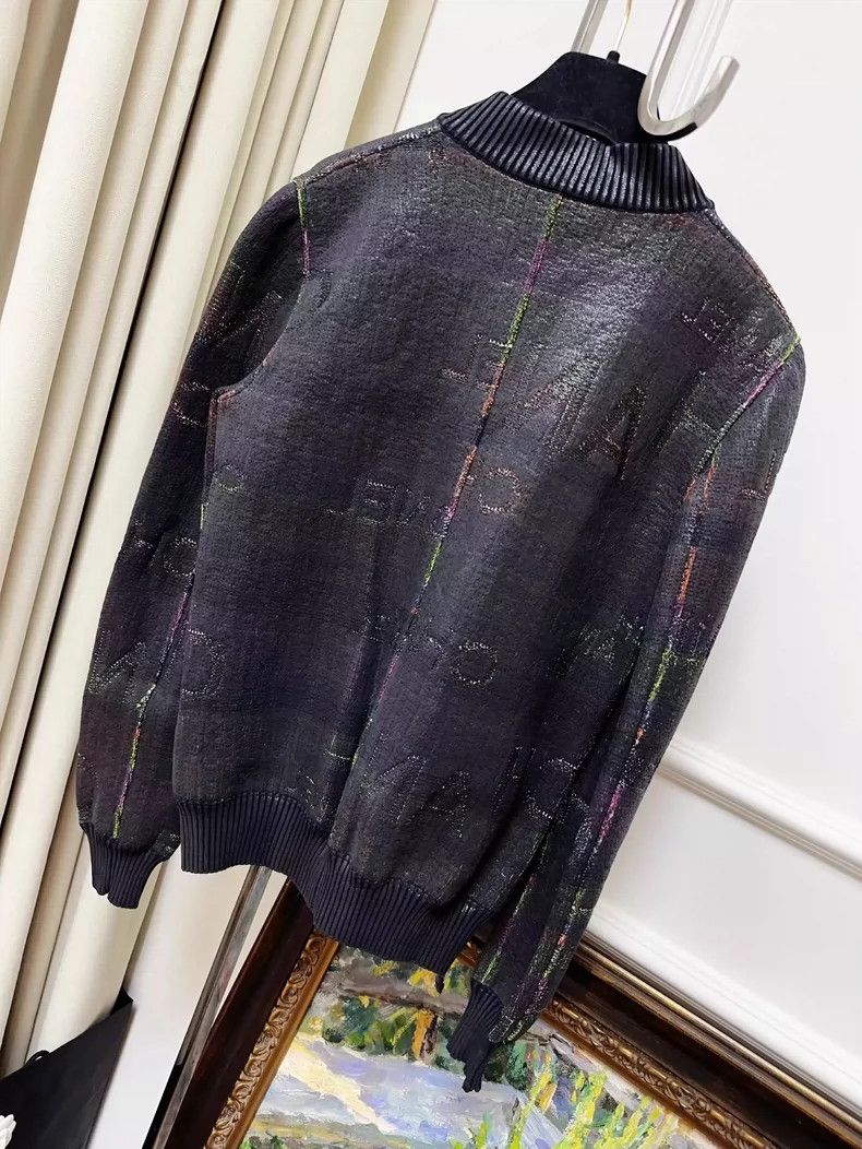 Chanel Chanel Colorful Knit Baseball Jacket Size S / US 4 / IT 40 - 2 Thumbnail