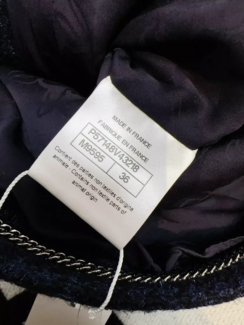 Chanel Chanel Blue Tweed Double C Logo Short Jacket Size S / US 4 / IT 40 - 6 Thumbnail