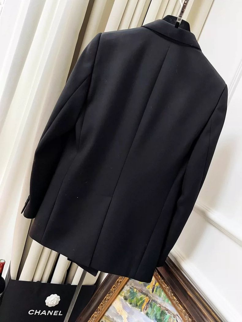 Celine Celine Black Suit Jacket for Commuting Size S / US 4 / IT 40 - 2 Thumbnail