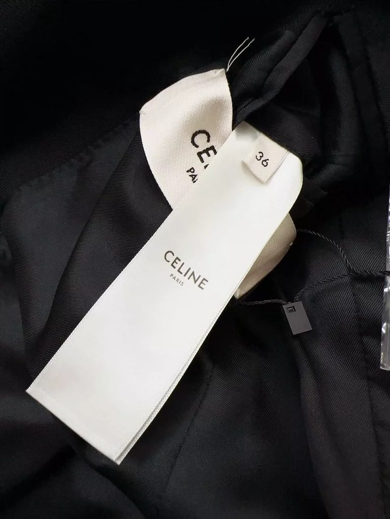 Celine Celine Black Suit Jacket for Commuting Size S / US 4 / IT 40 - 6 Thumbnail