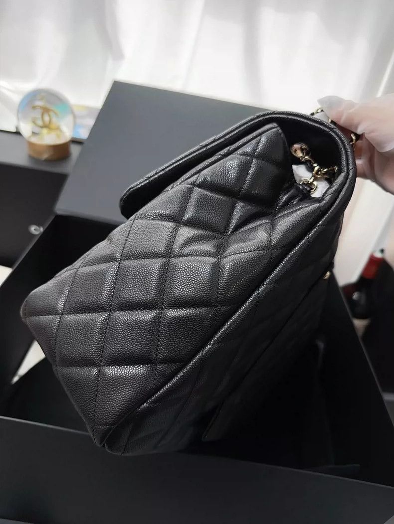 Chanel Chanel Black Large CF Airport Shoulder Bag Size ONE SIZE - 4 Thumbnail