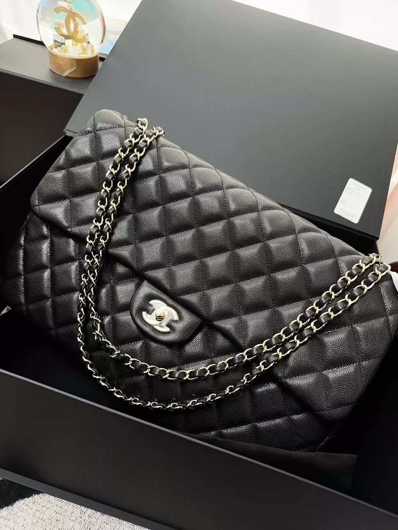 Chanel Chanel Black Large CF Airport Shoulder Bag Size ONE SIZE - 2 Thumbnail