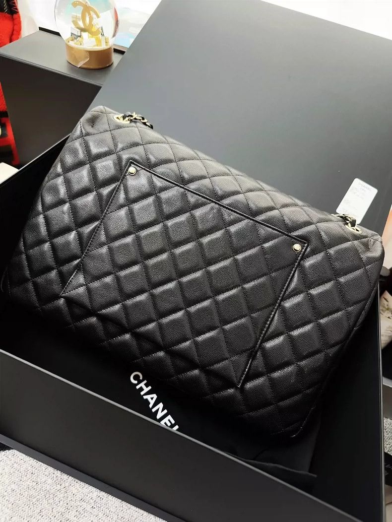 Chanel Chanel Black Large CF Airport Shoulder Bag Size ONE SIZE - 3 Thumbnail