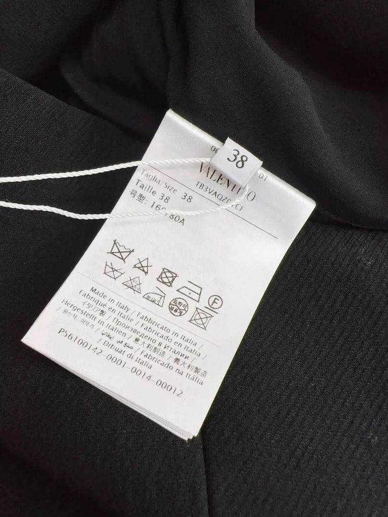 Valentino Valentino Black Short Sleeve Dress with Embellishments Size M / US 6-8 / IT 42-44 - 5 Thumbnail
