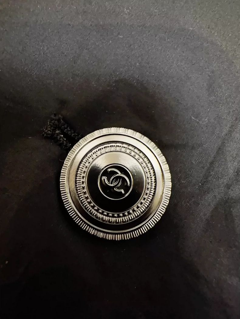 Chanel Chanel Black Long Coat with Silver Buttons Size S / US 4 / IT 40 - 4 Thumbnail