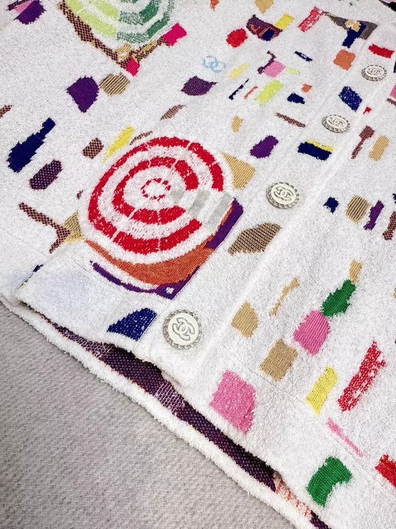 Chanel Chanel Colorful Patterned Cardigan Sweater Size S / US 4 / IT 40 - 6 Thumbnail