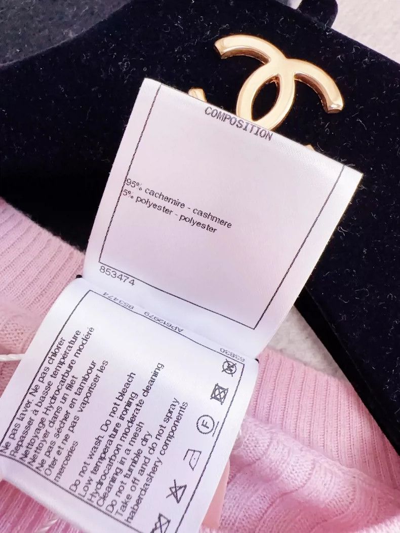 Chanel Chanel Pink Textured Knit Top Size XS / US 0-2 / IT 36-38 - 6 Thumbnail