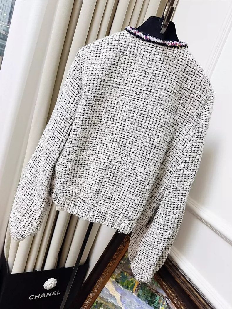 Chanel Chanel White Color-Block Lantern Sleeve Jacket Size XS / US 0-2 / IT 36-38 - 2 Thumbnail