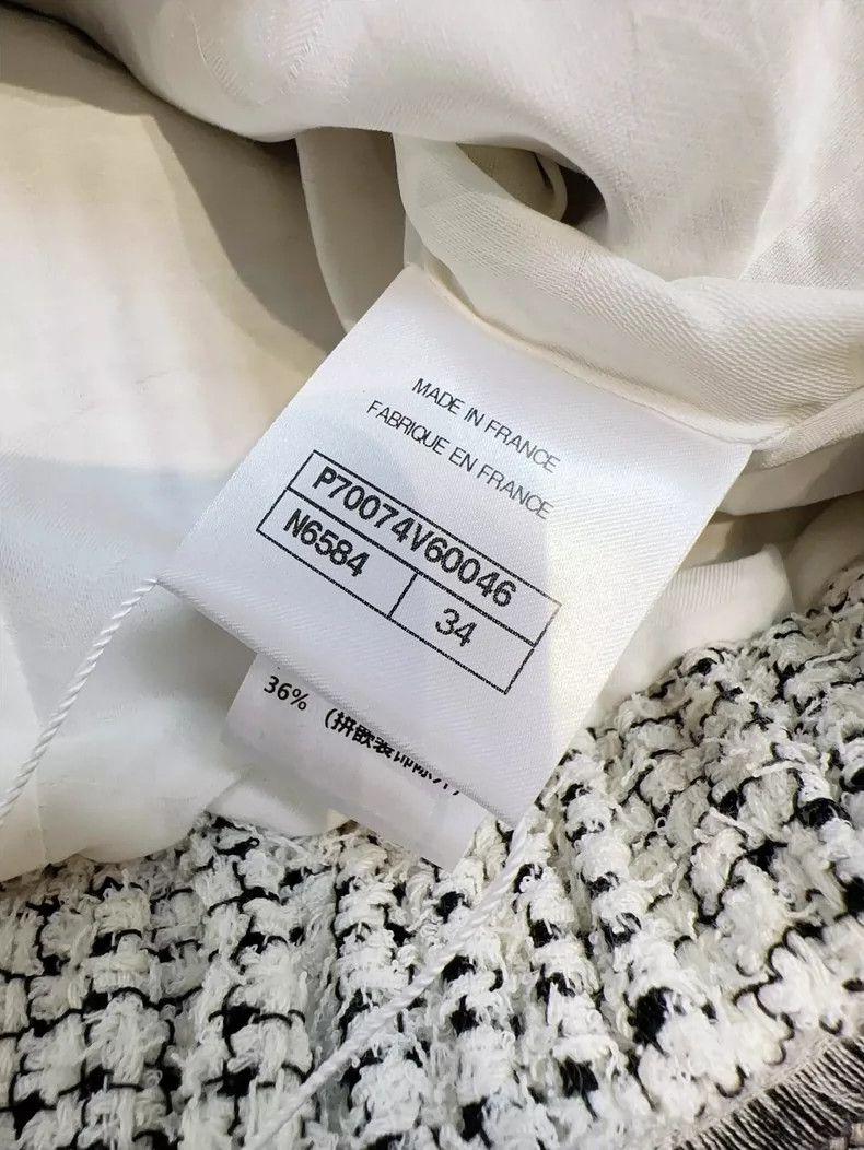 Chanel Chanel White Color-Block Lantern Sleeve Jacket Size XS / US 0-2 / IT 36-38 - 7 Thumbnail
