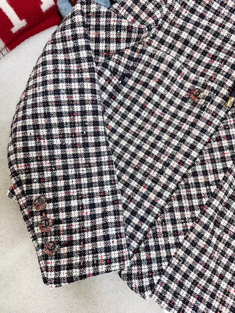 Chanel Chanel Hooded Checkered Short Jacket Size S / US 4 / IT 40 - 6 Thumbnail