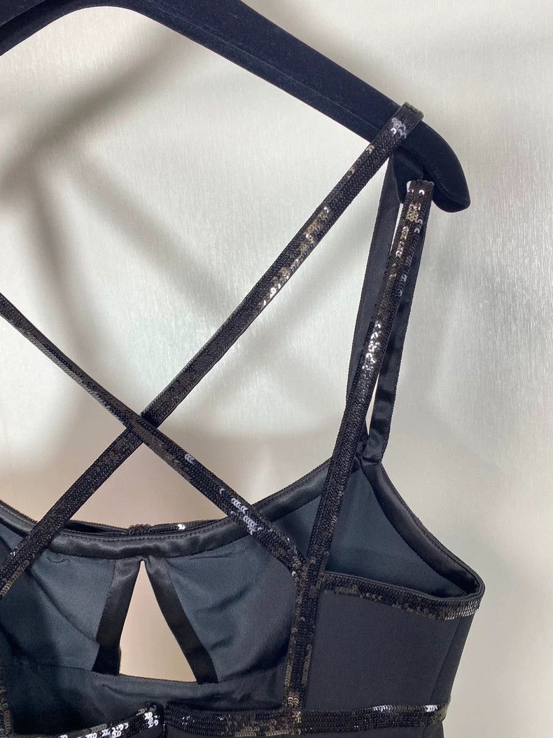 Prada Miu Miu Sequin Back Cross Strap Dress Size L / US 10 / IT 46 - 5 Thumbnail