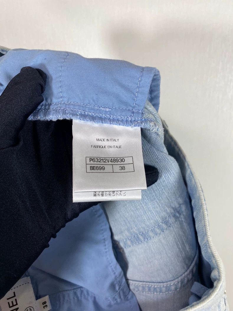 Chanel Chanel Light Blue Denim Jeans Size 38 Size 38" / US 16 / IT 52 - 4 Thumbnail