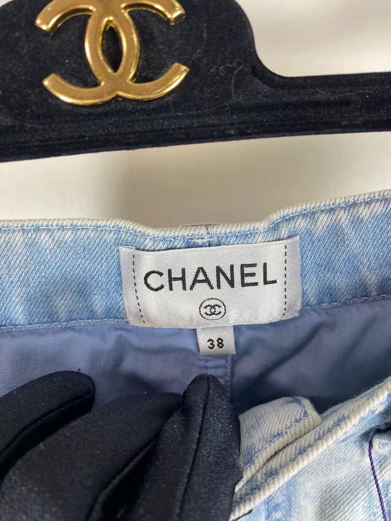 Chanel Chanel Light Blue Denim Jeans Size 38 Size 38" / US 16 / IT 52 - 6 Thumbnail