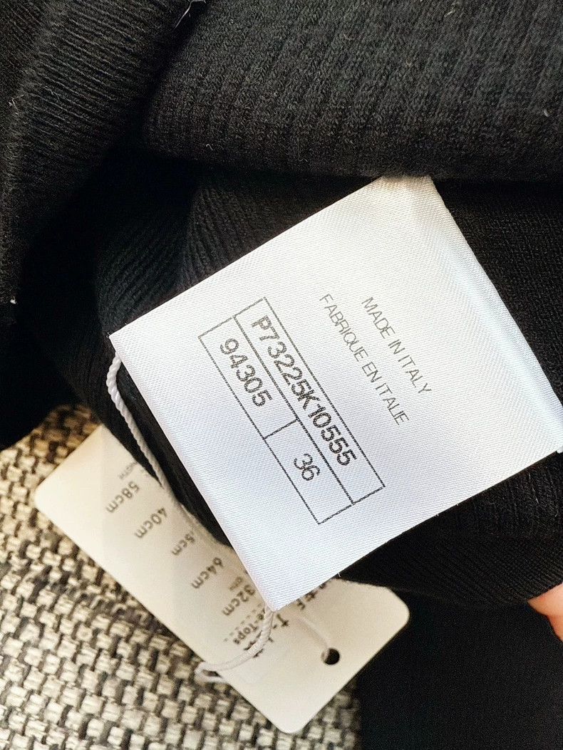Chanel Chanel Black High Neck Cropped Top Size S / US 4 / IT 40 - 4 Thumbnail