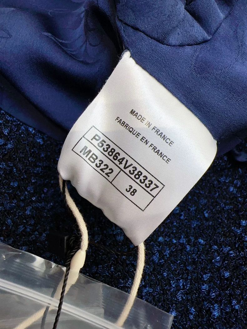 Chanel Chanel Deep Blue Woven Long Coat Size M / US 6-8 / IT 42-44 - 6 Thumbnail