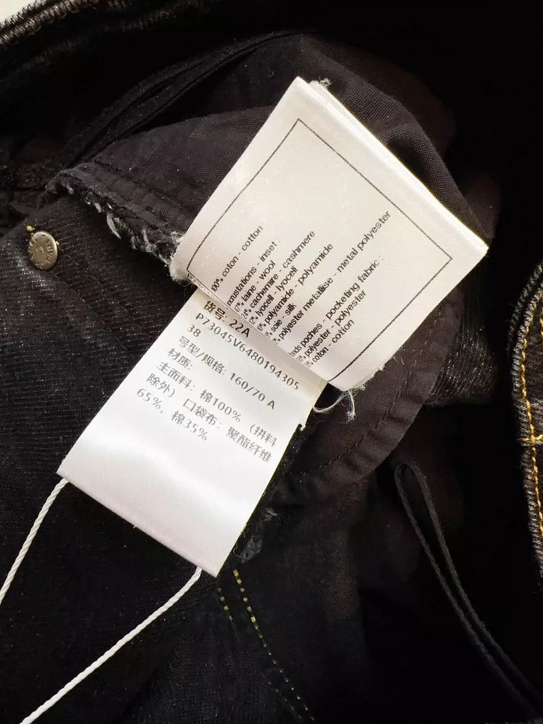 Chanel Chanel Black Wide-Leg Denim Pants with Pocket Size 38" / US 16 / IT 52 - 6 Thumbnail