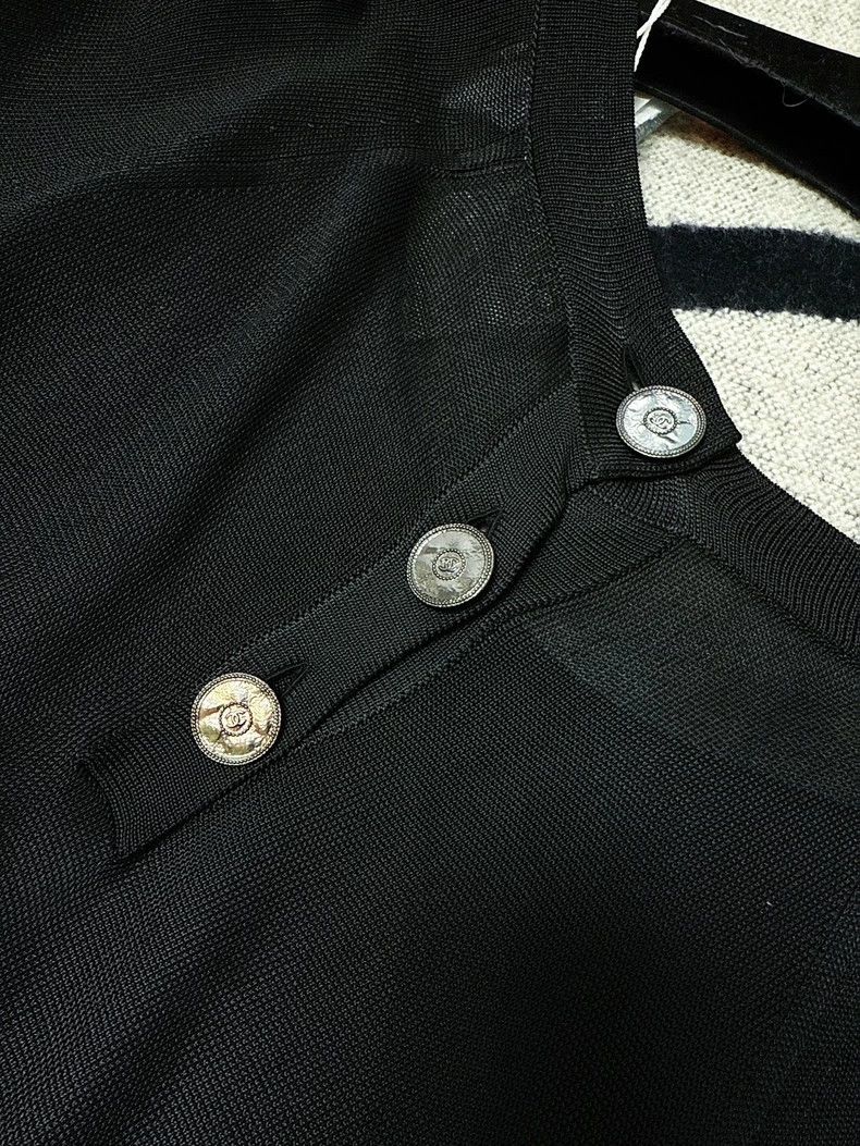 Chanel Chanel Black Cape Short Sleeve Dress Size M / US 6-8 / IT 42-44 - 6 Thumbnail
