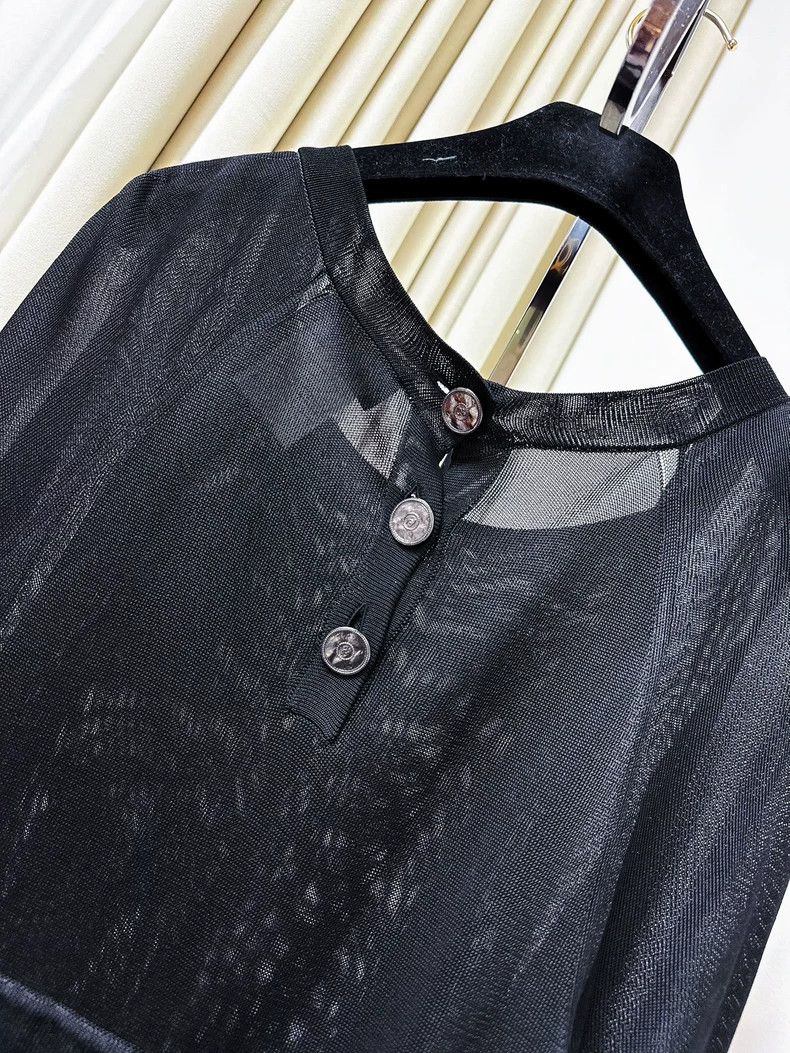 Chanel Chanel Black Cape Short Sleeve Dress Size M / US 6-8 / IT 42-44 - 8 Thumbnail