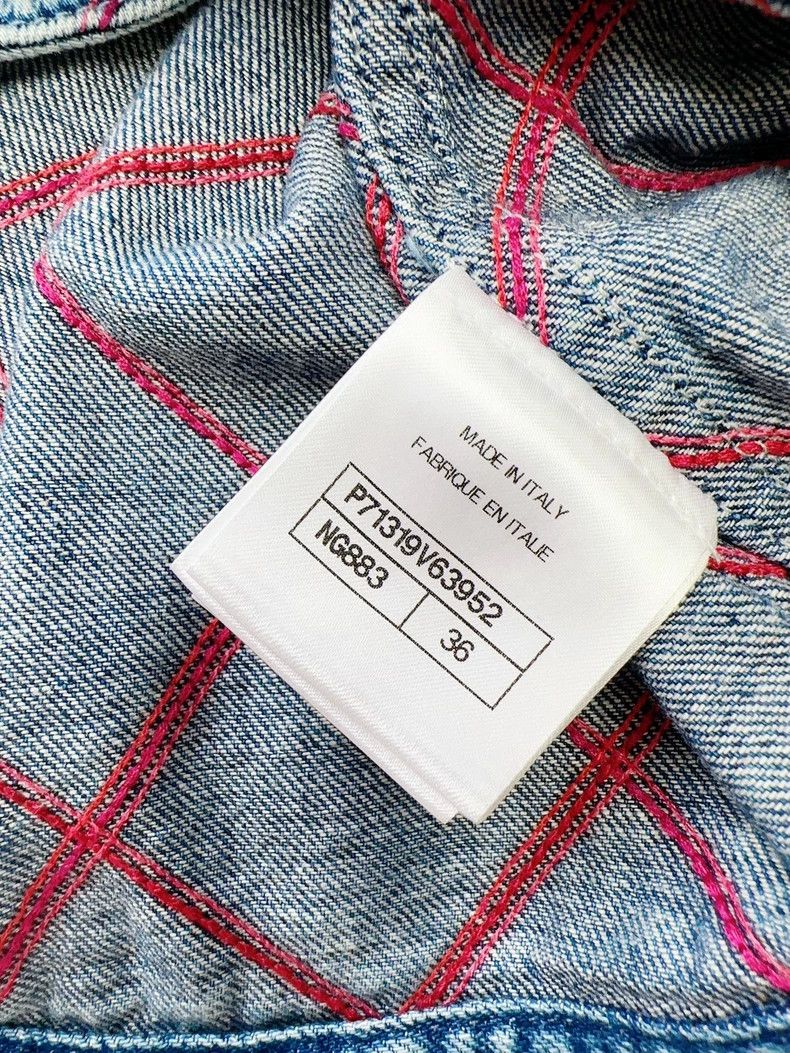 Chanel Chanel Blue and Red Denim Jacket Set Size S / US 4 / IT 40 - 4 Thumbnail