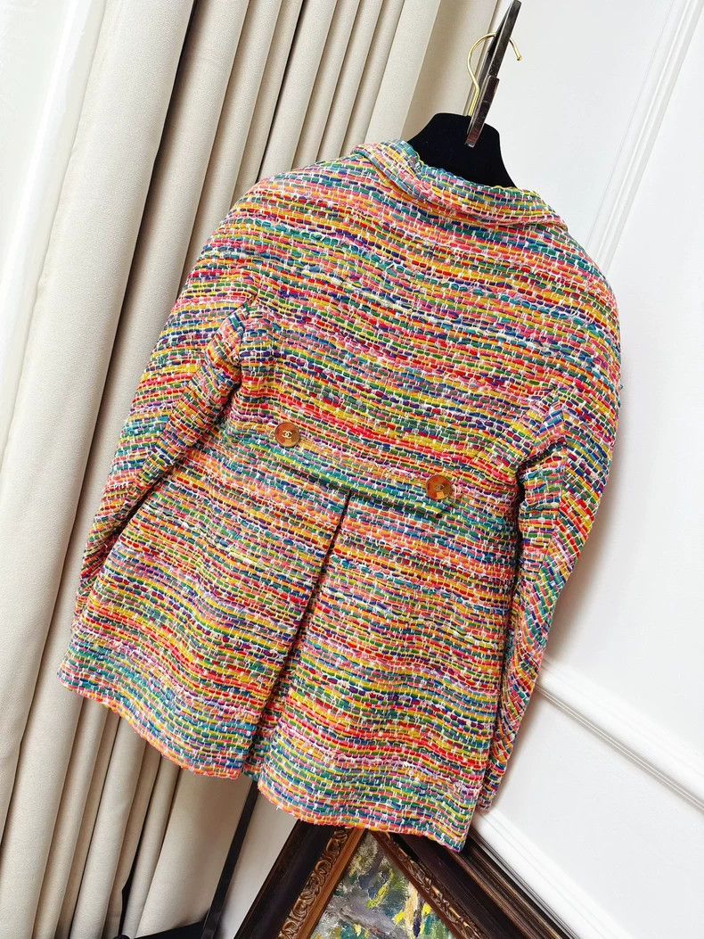 Chanel Chanel Rainbow Weave A-Line Jacket Size XS / US 0-2 / IT 36-38 - 2 Thumbnail