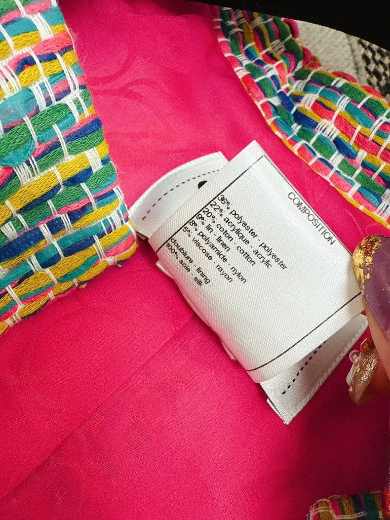 Chanel Chanel Rainbow Weave A-Line Jacket Size XS / US 0-2 / IT 36-38 - 7 Thumbnail