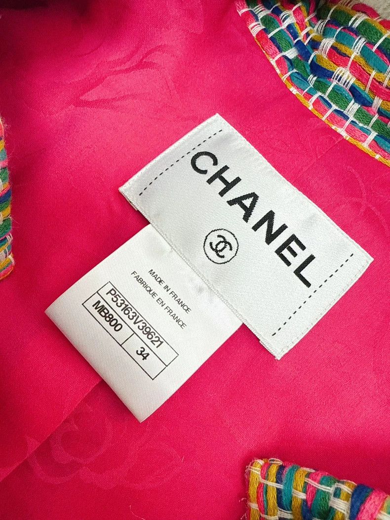 Chanel Chanel Rainbow Weave A-Line Jacket Size XS / US 0-2 / IT 36-38 - 6 Thumbnail