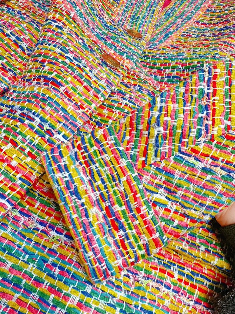 Chanel Chanel Rainbow Weave A-Line Jacket Size XS / US 0-2 / IT 36-38 - 5 Thumbnail