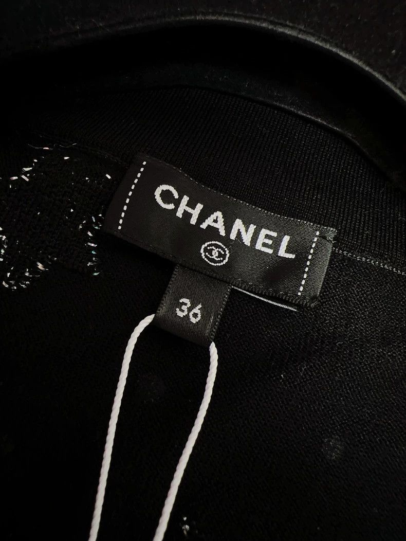 Chanel Chanel Black Starry Zip Knit Top Size S / US 4 / IT 40 - 5 Thumbnail