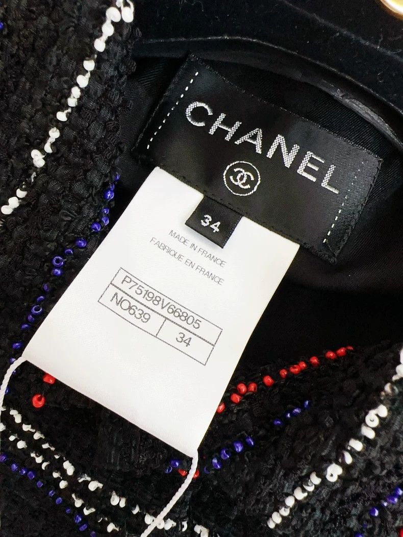 Chanel Chanel Striped Jacket with Beading Embroidery Size S / US 4 / IT 40 - 5 Thumbnail