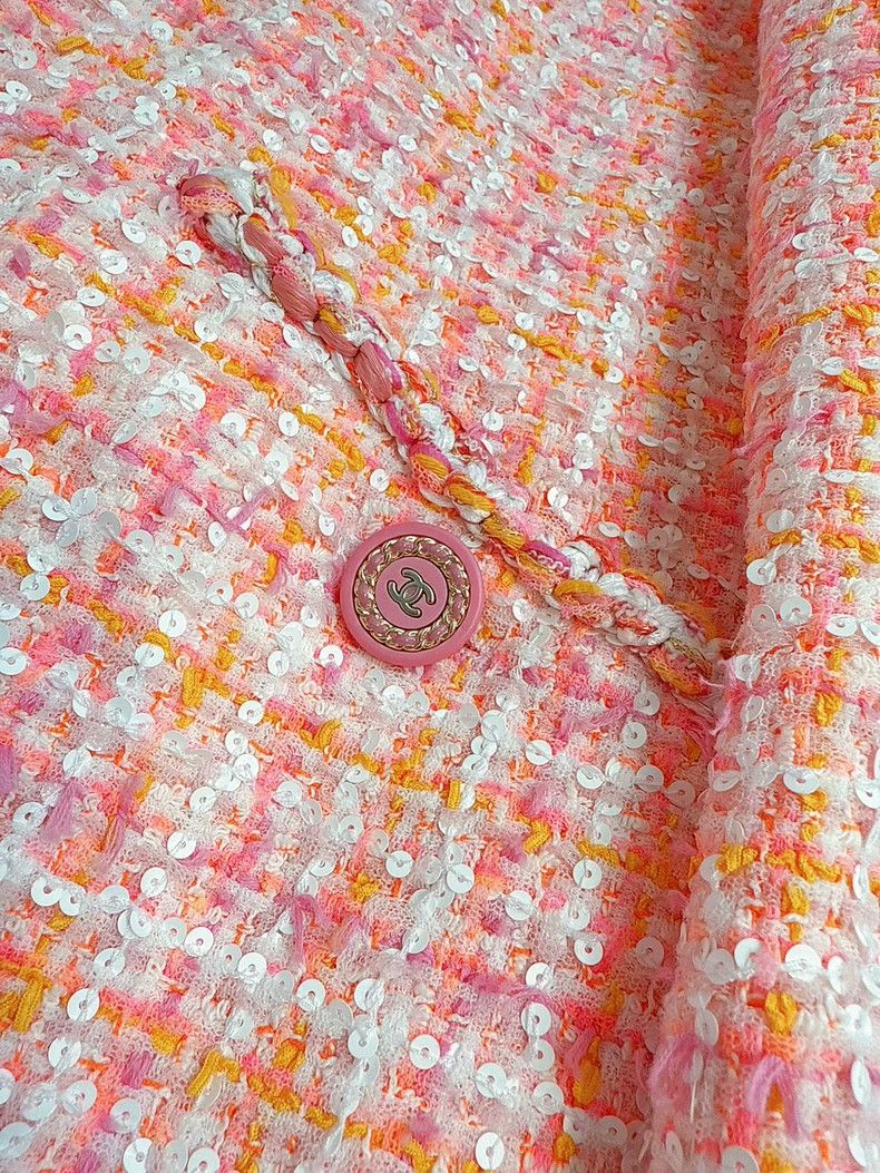 Chanel Chanel 19C Cruise Series Orange Jacket Size S / US 4 / IT 40 - 4 Thumbnail