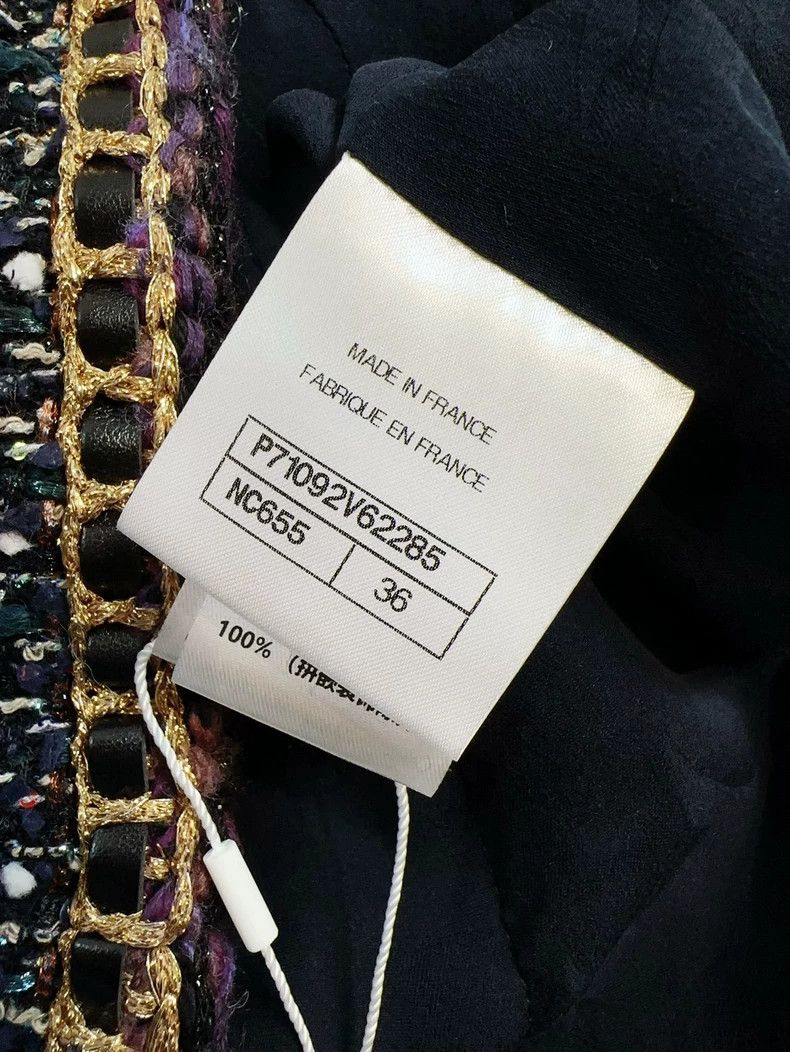 Chanel Chanel 21A Black Multi Color Tweed Jacket Size S / US 4 / IT 40 - 7 Thumbnail