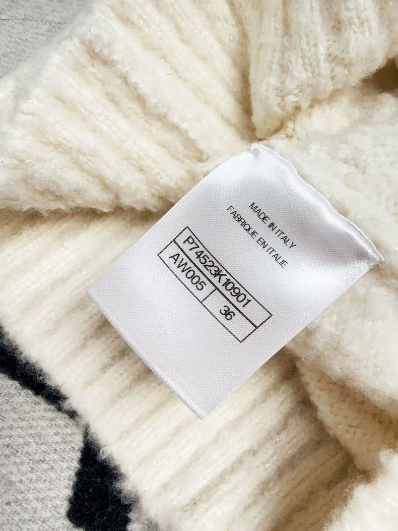 Chanel Chanel White Knit Sweater from Ski Collection Size S / US 4 / IT 40 - 4 Thumbnail