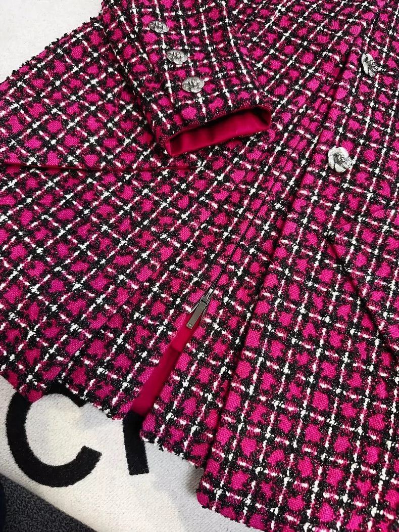 Chanel Chanel Purple Plaid Two-Piece Outerwear Jacket Size M / US 6-8 / IT 42-44 - 6 Thumbnail
