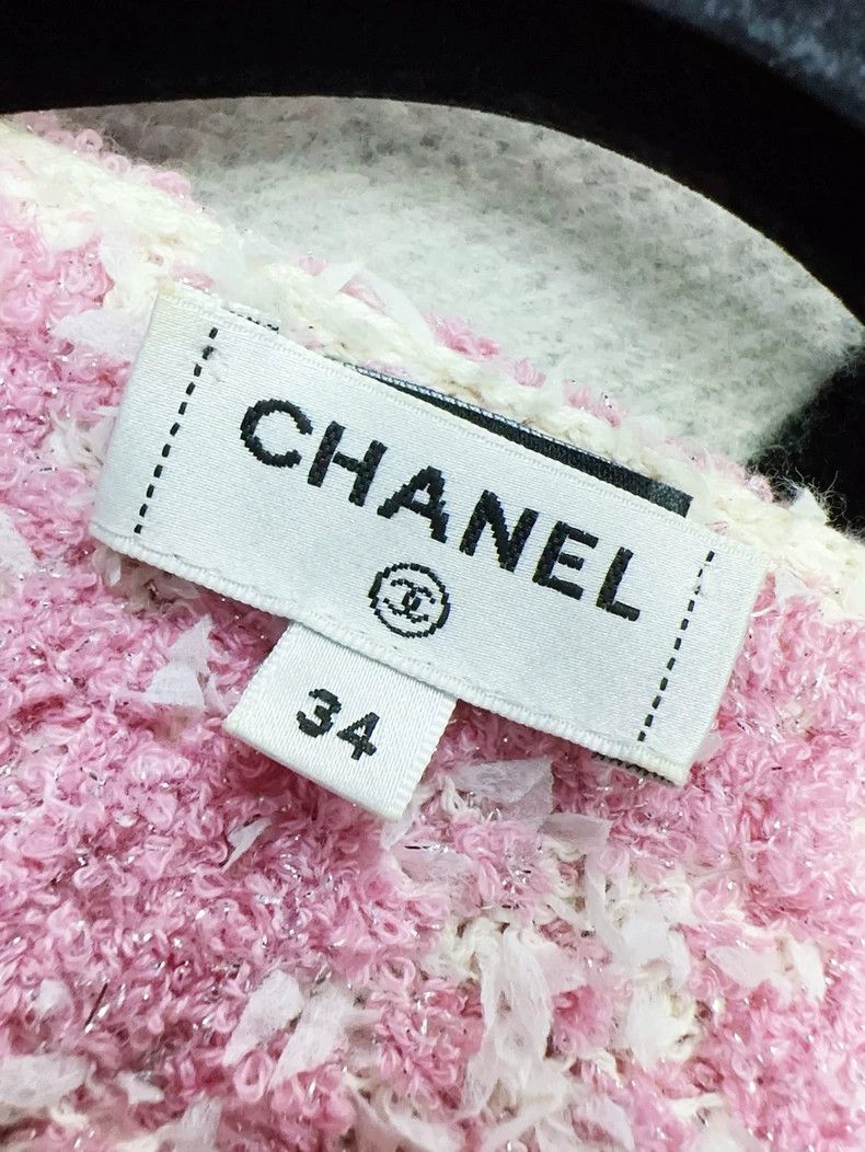 Chanel Chanel Pink Striped Knit Camisole Dress Size XS / US 0-2 / IT 36-38 - 5 Thumbnail